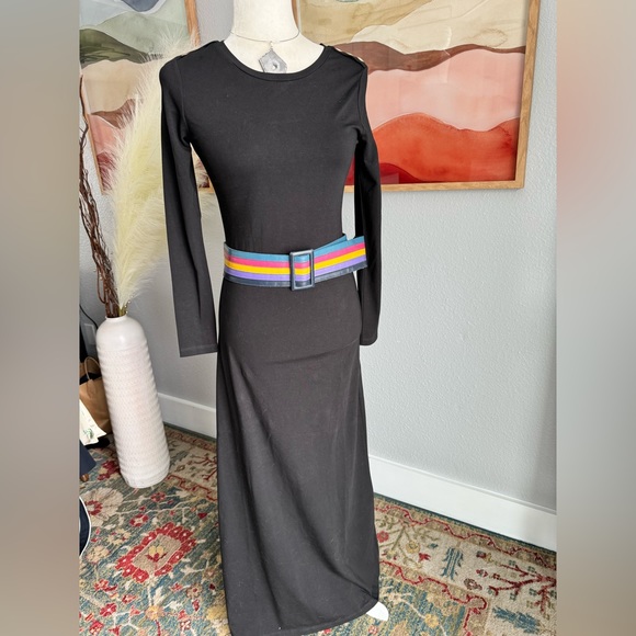 Colorful Striped Wide Faux Leather Belt main image 6